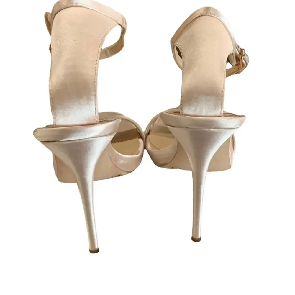 Imagine by Vince camuto shoes stiletto heels. Blush satin like‎  fabric size 7 - Picture 7 of 10